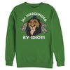 Men's Lion King Scar Surrounded by Idiots  Adult Sweatshirt