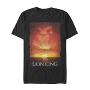 Men's Lion King Sunset Poster  Adult T-Shirt