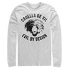 Men's Cruella Evil By Design Sketch  Adult Long Sleeve Shirt