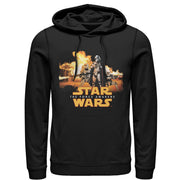 Men's Star Wars The Force Awakens Captain Phasma Fire  Adult Pull Over Hoodie