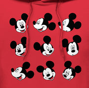 Men's Mickey & Friends Funny Faces  Adult Pull Over Hoodie