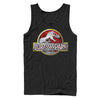 Men's Jurassic Park Chrome Logo  Adult Tank Top