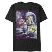 Men's Toy Story Buzz & Alien Moon Landing  Adult T-Shirt