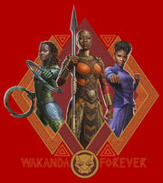 Men's Marvel: Black Panther: Wakanda Forever Okoye Shuri and Nakia Portraits  Adult T-Shirt