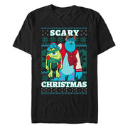 Men's Monsters Inc Monsters Inc. Mike and Sully Scary Christmas  Adult T-Shirt