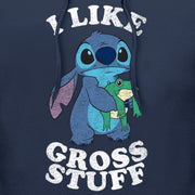 Men's Lilo & Stitch I Like Gross Stuff Stitch Distressed  Adult Pull Over Hoodie