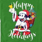 Men's Mickey & Friends Christmas Happy Holidays Mickey  Adult T-Shirt