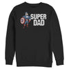 Men's Marvel Super Dad Cartoon Captain America  Adult Sweatshirt