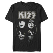 Men's KISS Shadowed Faces  Adult T-Shirt