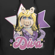 Men's The Muppets Miss Piggy Diva  Adult Pull Over Hoodie