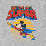 Men's Mickey & Friends We're All Super Mousey  Adult T-Shirt