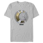 Men's Marvel: Moon Knight Gold Mummy Wrapped Crescent Moon Emblem  Adult T-Shirt