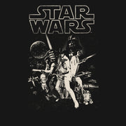 Men's Star Wars Classic Poster  Adult Long Sleeve Shirt