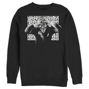 Men's Batman Joker Hahaha Crazed Look  Adult Sweatshirt