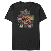 Men's Voltron: Defender of the Universe Retro Lion Target  Adult T-Shirt