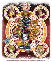 Men's Kingdom Hearts 2 Stained Glass Art  Adult T-Shirt