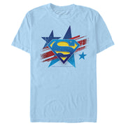 Men's Superman Logo Patriotic  Adult T-Shirt