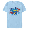 Men's Superman Logo Patriotic  Adult T-Shirt