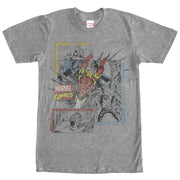 Men's Marvel Retro Comic Book Print  Adult T-Shirt