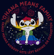 Men's Lilo & Stitch Ohana Rainbow Pride  Adult T-Shirt