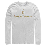 Men's Cruella House of Baroness London Logo Gold  Adult Long Sleeve Shirt