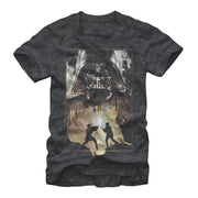 Men's Star Wars Anakin and Obi-Wan Battle  Adult T-Shirt