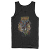 Men's Justice League Vintage Hero Collage  Adult Tank Top