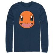 Men's Pokemon Charmander Smile  Adult Long Sleeve Shirt