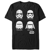 Men's Star Wars The Force Awakens Stormtrooper Helmets  Adult T-Shirt