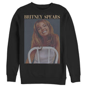 Men's Britney Spears Faded Smile Poster  Adult Sweatshirt