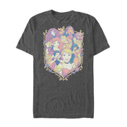 Men's Disney Princesses Collage Emblem  Adult T-Shirt