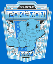 Men's Pokemon Squirtle Metallic Badge  Adult Pull Over Hoodie