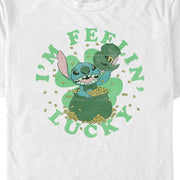 Men's Lilo & Stitch I'm Feeling Lucky  Adult T-Shirt