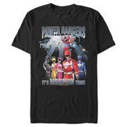 Men's Power Rangers Birthday 21 Morphin Time  Adult T-Shirt