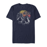 Men's Star Wars The Last Jedi Porg Sunset  Adult T-Shirt