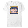 Men's Betty Boop Blue and Yellow Square  Adult T-Shirt