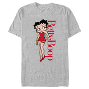 Men's Betty Boop Red Portrait  Adult T-Shirt