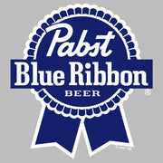 Men's Pabst Dark Blue Ribbon Logo  Adult T-Shirt