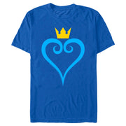 Men's Kingdom Hearts 1 Blue Heart  Adult T-Shirt