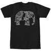 Men's Lost Gods Henna Elephant Design  Adult T-Shirt