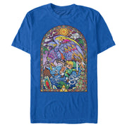 Men's Nintendo Helmaroc King Stained Glass Window  Adult T-Shirt