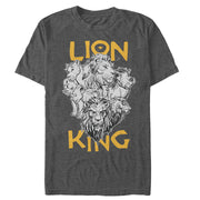 Men's Lion King Animal Kingdom Crew  Adult T-Shirt