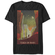 Men's NASA Teach on Mars  Adult T-Shirt