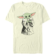 Men's Star Wars: The Mandalorian Grogu Krayt Dragon Pearl  Adult T-Shirt