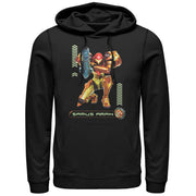 Men's Nintendo Metroid Samus Pose  Adult Pull Over Hoodie