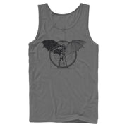 Men's Batman Caped Crusader Schematics  Adult Tank Top