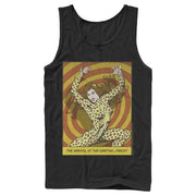 Men's Justice League Cheetah Comic Panel  Adult Tank Top