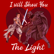 Men's Star Wars Kylo Ren and Rey I Will Show You the Light  Adult T-Shirt