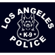 Men's LAPD Los Angeles K-9 Police in White  Adult T-Shirt