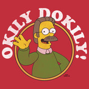 Men's The Simpsons Ned Flanders Okily Dokily  Adult Sweatshirt